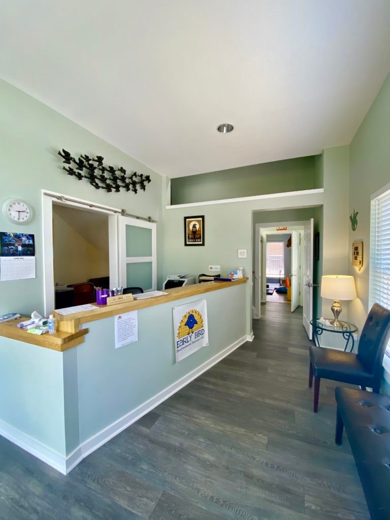 Early Bird Developmental Services front desk and reception area